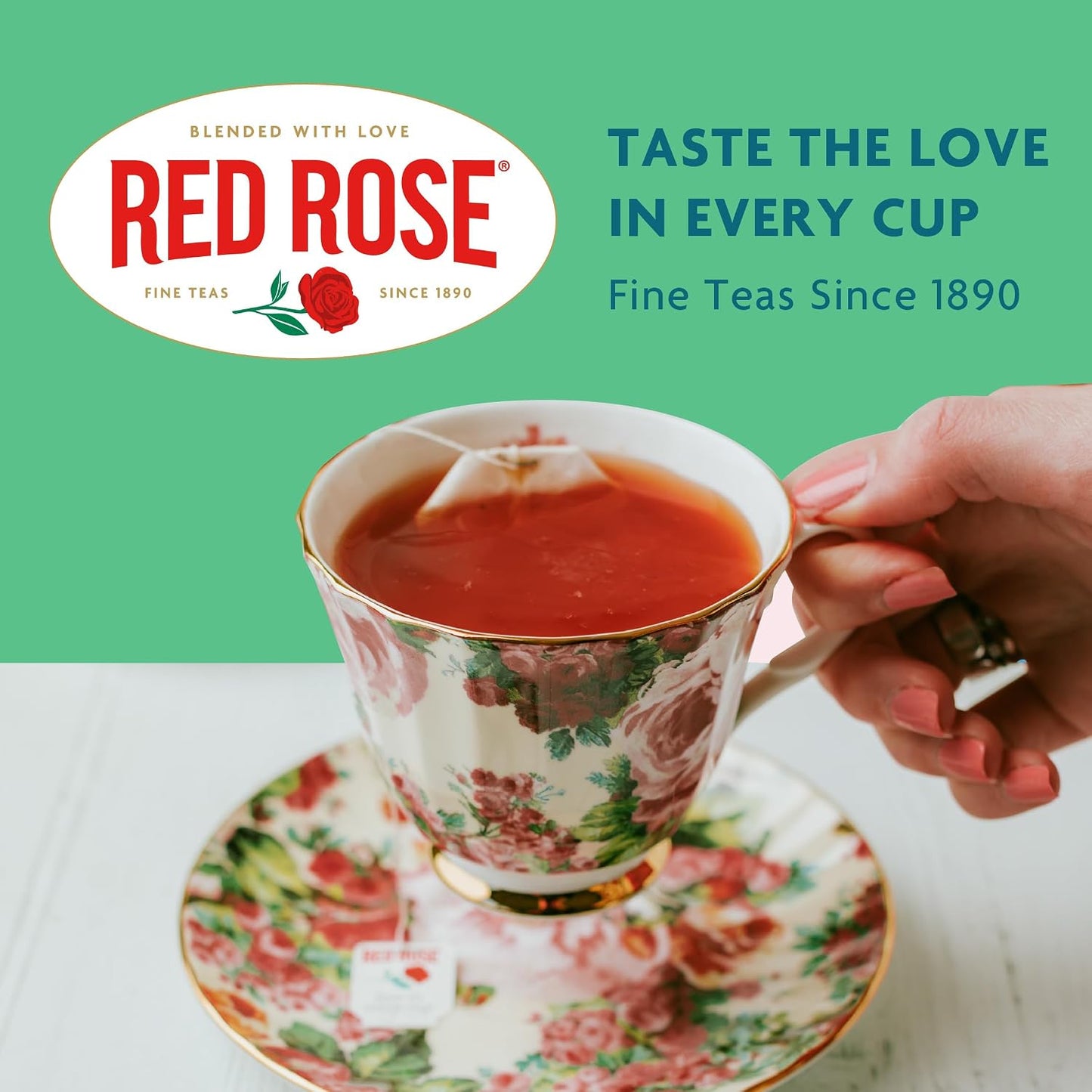 Red Rose Sweet Temptations Gingerbread Cookie Dessert Herbal Tea, 2 Pack | Sweet, dessert-inspired herbal tea | Naturally flavored | Caffeine-free | Ideal sweet treat