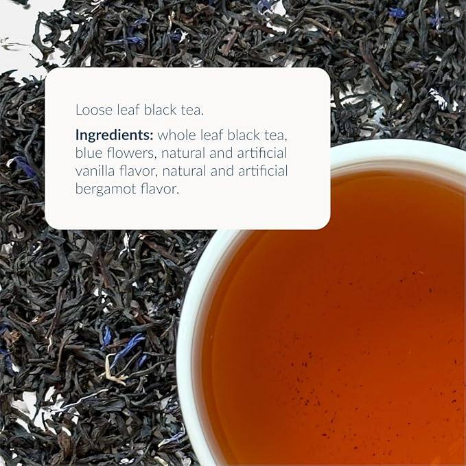 Osmans Creamy Earl Grey Black Tea – Premium Loose Leaf, Bergamot & Vanilla Blend, Smooth & Aromatic, 3oz