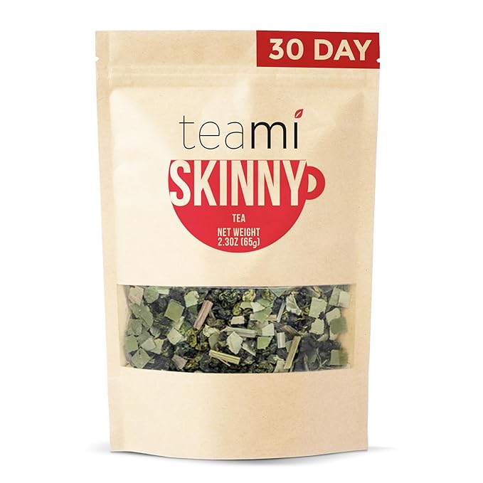 Teami Herbal Tea – Green and Oolong Tea Blend with Yerba Mate and Ginger – Plant-Based Loose Leaf Tea with Light, Clean Taste – Non-GMO, 30 Servings