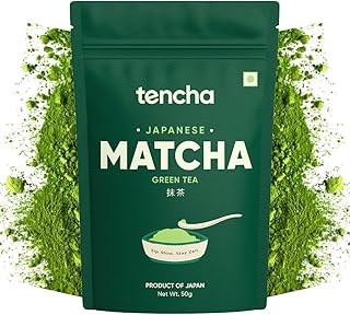 Tencha Matcha, 50 Servings, 50 GM | Pure Japanese Matcha Green Tea Powder | Sourced from Shizuoka, Japan | Vegan | No Artificial Sweeteners | Premium Grade