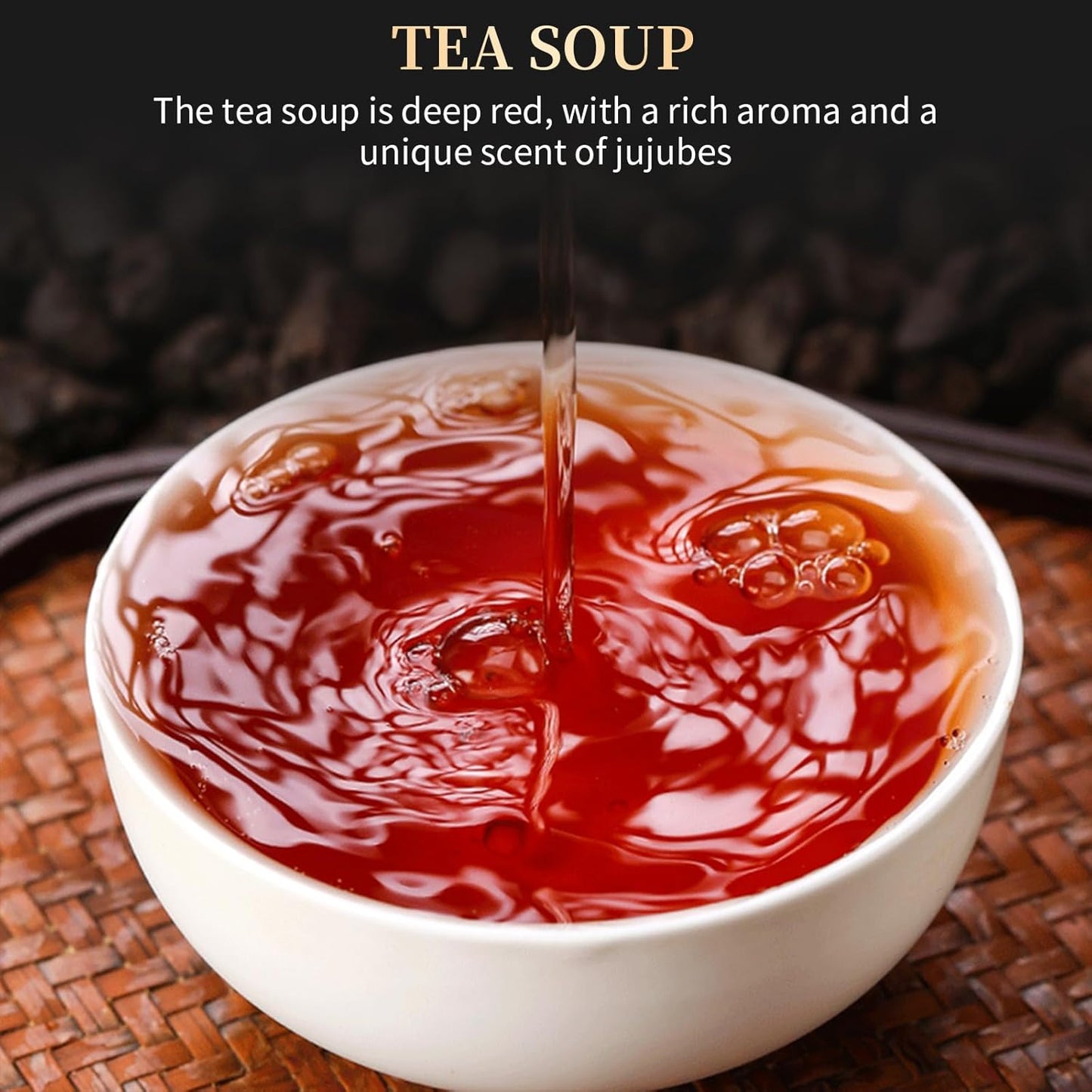 XIXICHA Pu-erh Tea Brick Produced in 2020 Aged Ripe Pu 'er Ancient tree Pu 'er tea Produced in Menghai，Yunnan 500g/17.64oz（250g*2）The aroma of jujubes Additive-free Chinese tea（400 cups）普洱熟茶 73枣香厚砖 云南勐海普洱茶砖