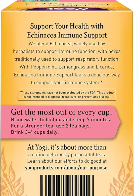 Yogi Tea,OG3,ECHINACEA Immune, 16 Bag