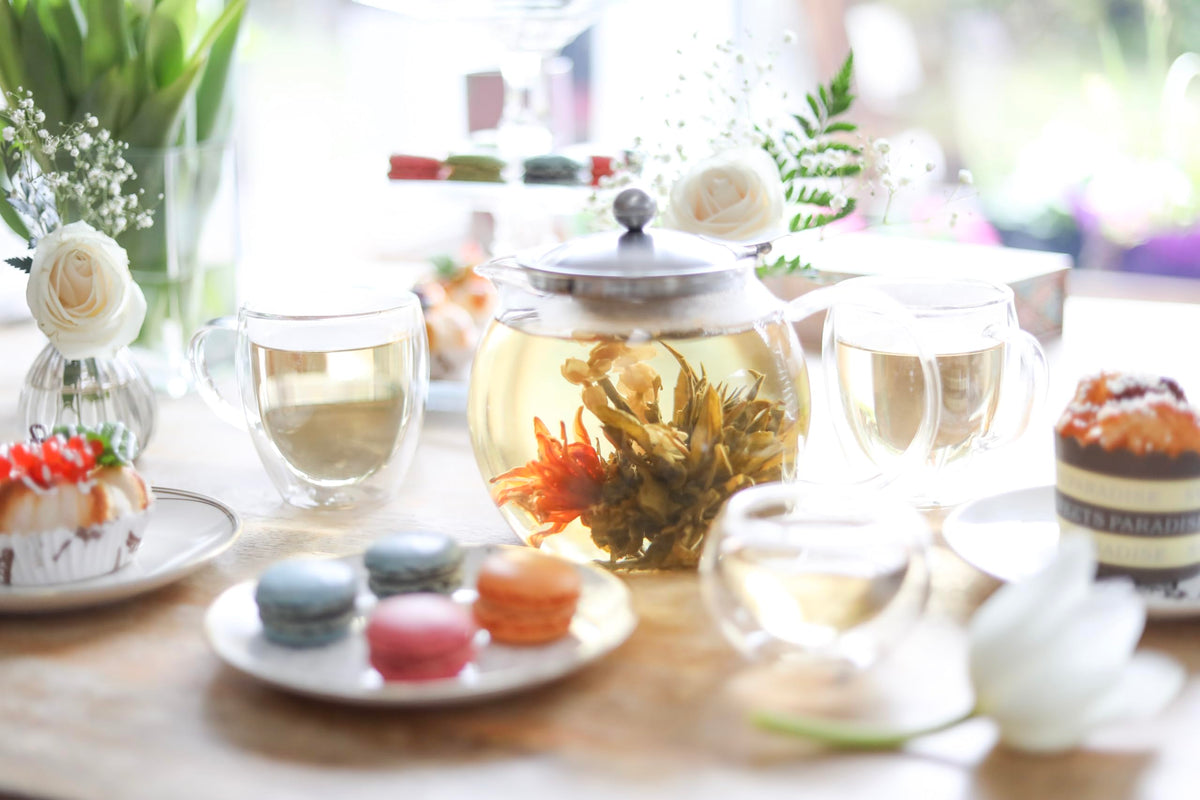 Teabloom All-in-One Glass Teapot and Tea Kettle – Heatproof Borosilicate Glass Tea Maker with Removable Stainless Steel Loose