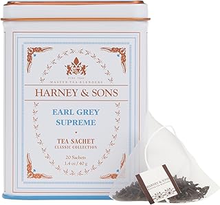 Harney & Sons Earl Grey Supreme, Black Tea, 20 Sachets
