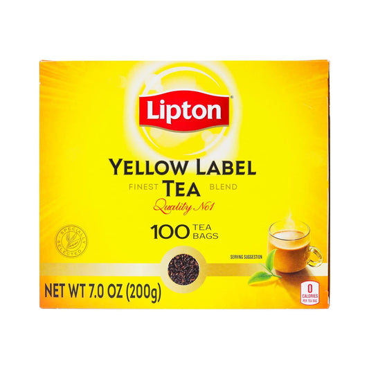Lipton Yellow Label International Blend, Lipton Tea Bags, Black Tea, Premium Quality, 200 Grams