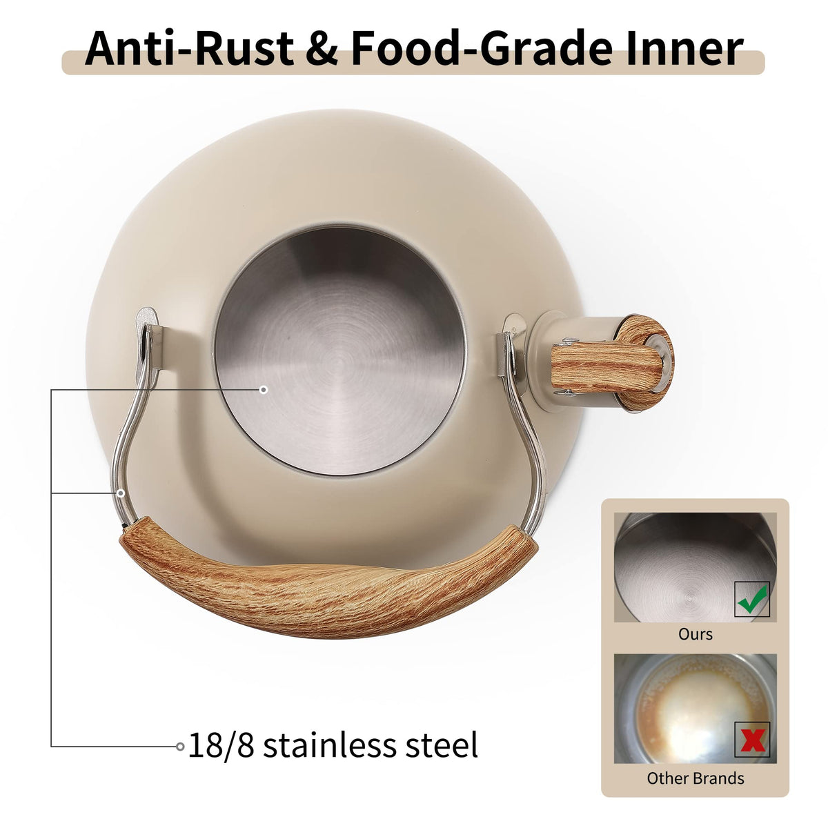 LONFFERY Tea Kettle for Stove Top