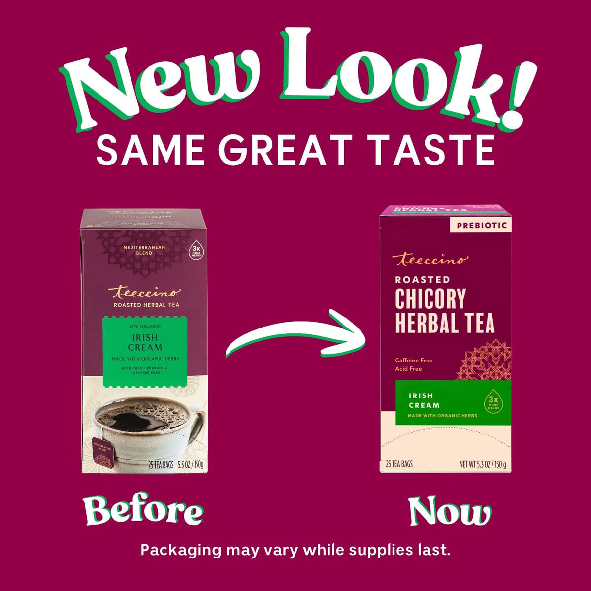 Teeccino Irish Cream Herbal Tea