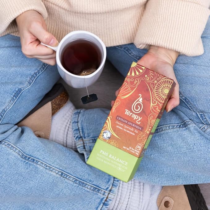 Térapy Ceylon Women's Herbal Tea - Soothing Support, Monthly Cycle & Tea - 100% Natural Herbal Ingredients - Red Hibiscus, Cumin