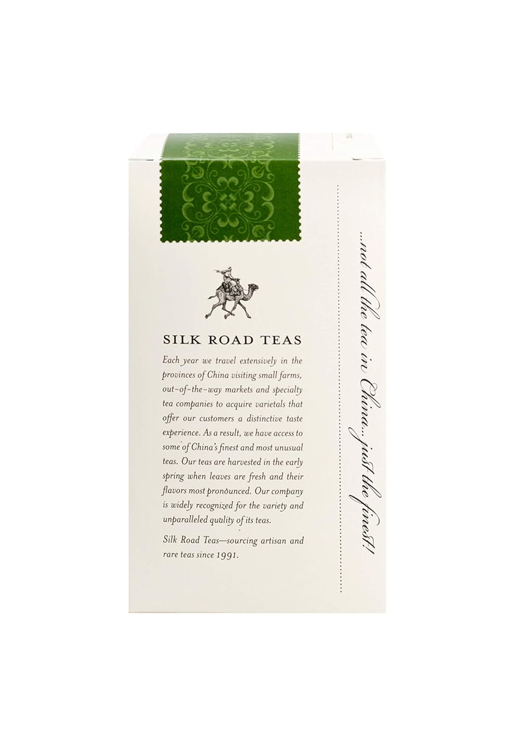 Silk Road Teas, Longjing Dragon Well Organic Green Tea, Wok-Fired Leaves, Toasty Flavors, 15 Tea Bags