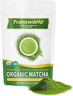 Organic Matcha Green Tea Powder First Harvest Ceremonial Grade 100% Pure Premium Matcha for Drinking and Latte No Additives 3.53oz(100g) Jiuyu