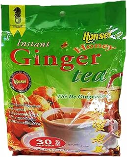 Honsei Instant Ginger Honey Tea (30 Sachets) 18G/0.63oz- Product of Singapore