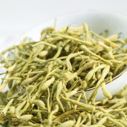 Jarteela Dried Honeysuckle Flower Chinese Natural Tea Jin Yin Hua 3oz | Non-GMO, Caffeine-free, Loose Leaf Herbal Tea, Soothing &amp; Mellow in Every Sip, Detox &amp; Relaxation