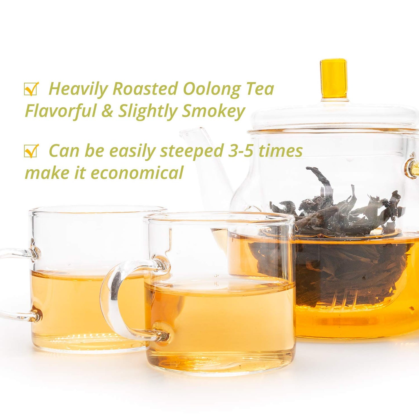 Oriarm Da Hong Pao (Big Red Robe) Oolong Tea - Wuyi Rock Loose Leaf Tea from Fujian, China - High Mountain Roasted Wu Long Tea - 225g (8oz) Resealable Bag