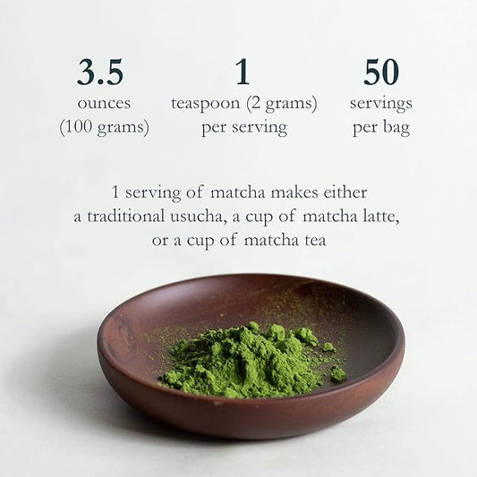 Naoki Matcha Fragrant Yame Blend – Authentic Japanese First Harvest Ceremonial Grade Matcha Green Tea Powder from Yame, Fukuoka (100g / 3.5oz)