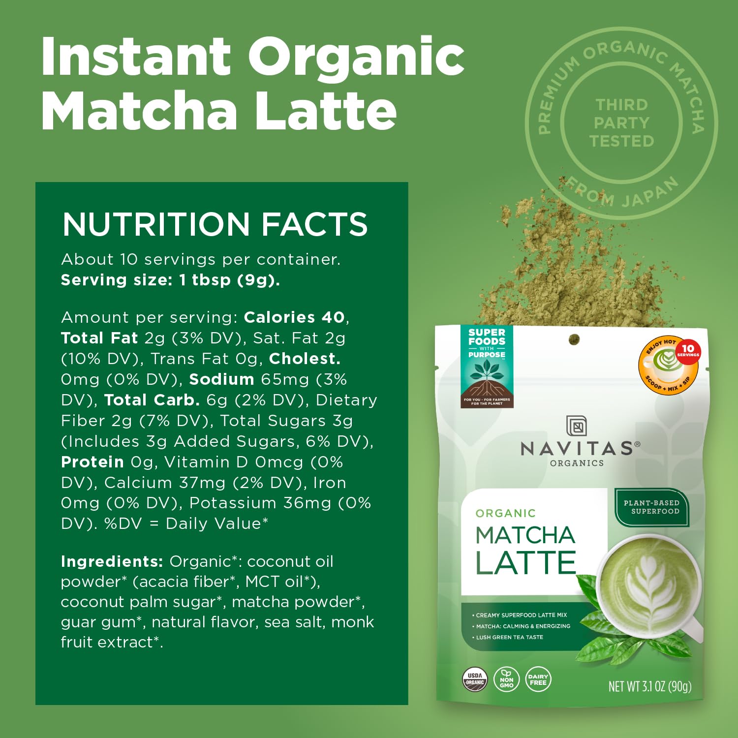 LATTE MATCHA GREEN ORG