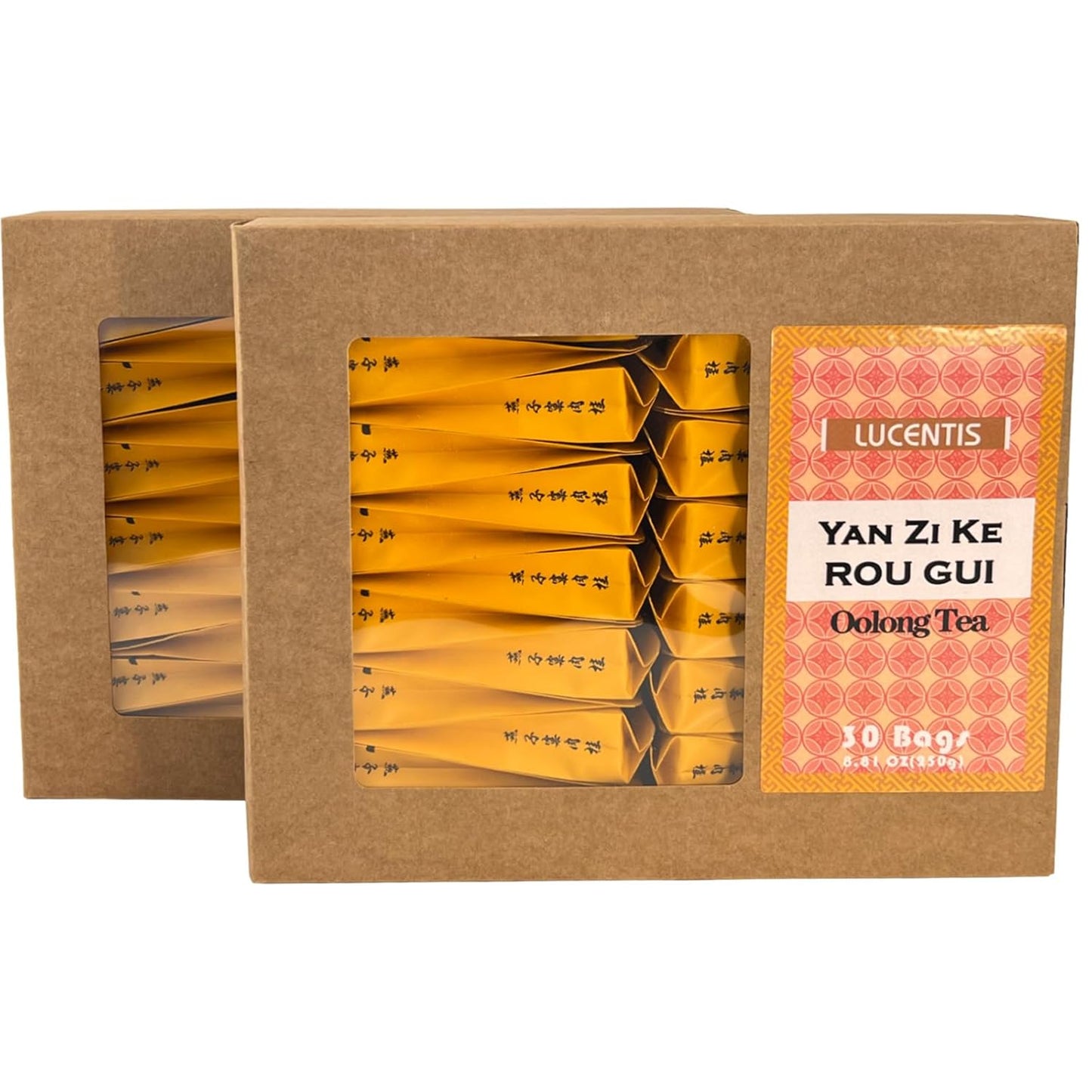 Yan Zi Ke Rou Gui Rock Oolong Tea (燕子窠肉桂岩茶) – 30 Loose Leaf Teabags, 8.81oz (250g) – Wuyi Mountain Roasted Oolong with Bold Cinnamon Aroma – Chinese Tea for Energy & Wellness