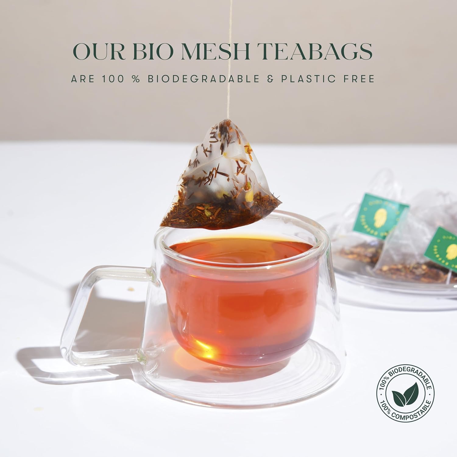 Luxmi Estates Tokyo Green Organic Green Tea (25 Tea Bags) Tea Bags For Relaxing, Calming, and Stress Relief, With Certified Organic Darjeeling Makaibari Green Tea