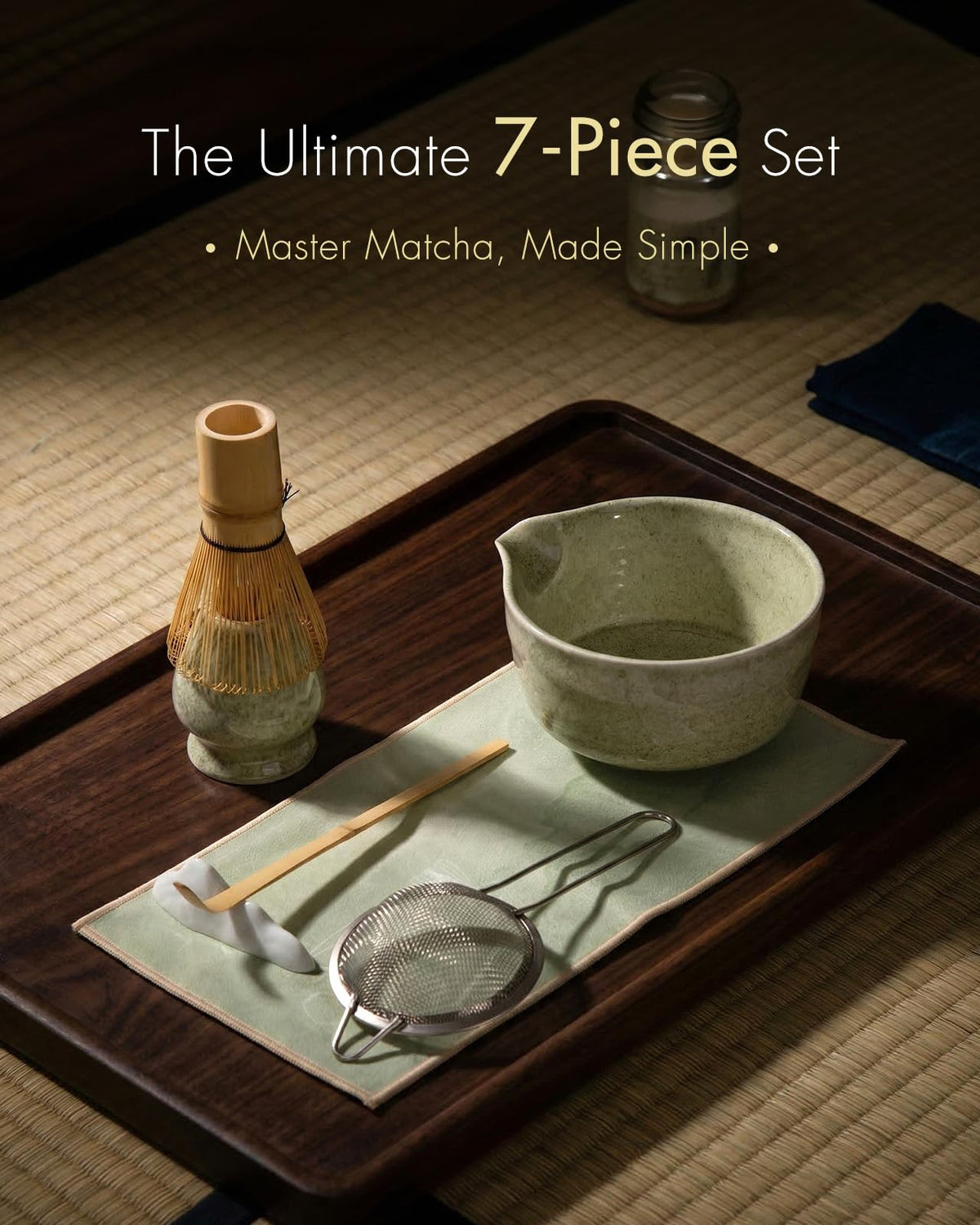 SIMPLETaste Matcha Whisk Set for Macha Lovers (Green)