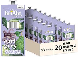 THE BRIGHT TEA CO., Earl Grey Tea Freshpacks for MARS DRINKS FLAVIA Brewer, 20 Packets