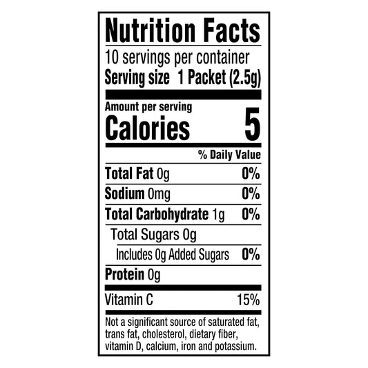 Crystal Light Sugar-Free Powdered Drink Mix (Green Tea, 0.8 oz) | for Convenient On-the-Go Flavorful Hydration Zero Sugar Gluten Free, Made With Green Tea