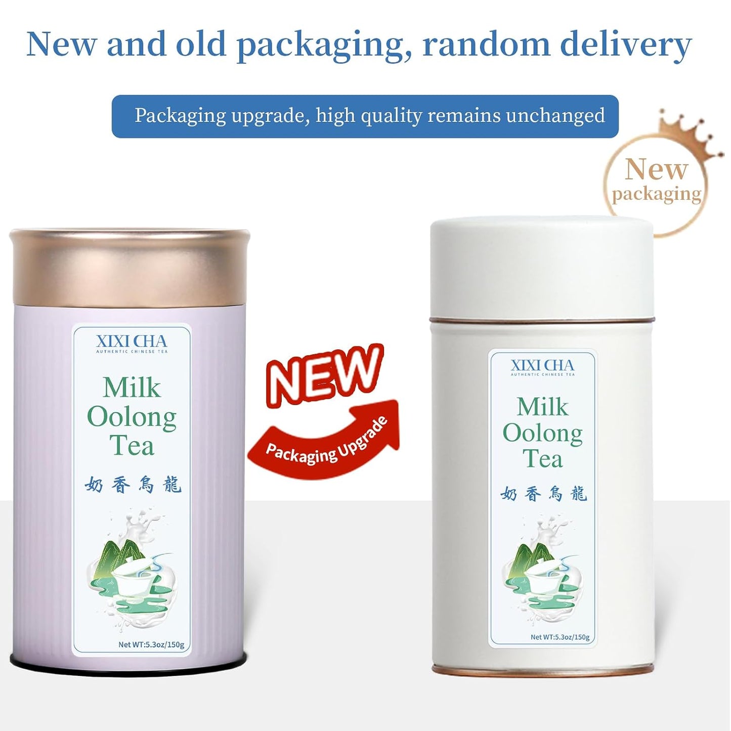 XIXICHA Milk Oolong Tea Loose Leaf Jin Xuan Milk Oolong Taiwan High Mountain Tea Authentic Taiwanese tea No additives Natural Creamy Aroma Taste（120 cups） 5.3oz/150g 台湾高山茶叶 奶香乌龙茶