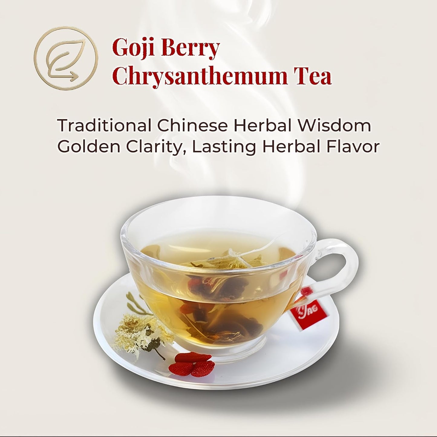 ADMIRINGAZELAND Goji Berry Chrysanthemum Tea Bags 30 CT Chinese Herbal Tea