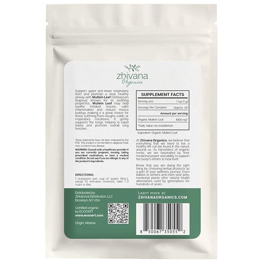 Super Value Pack 5 LB - Organic Mullein Leaf Tea Bulk – Mullen, Mullien, Mullin, Muellin Herb
