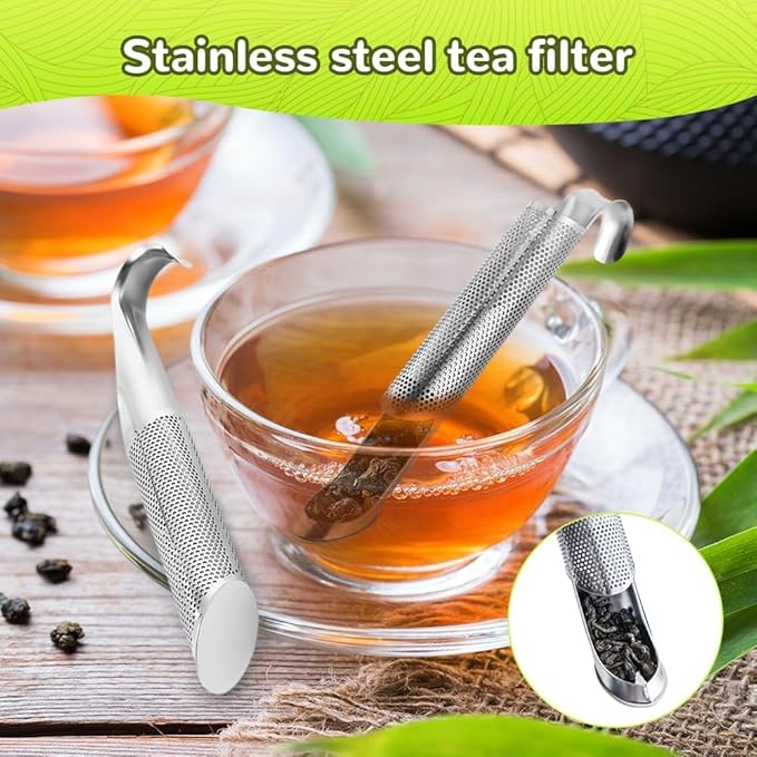 304 Stainless Steel Tea Diffuser, 2025 New Loose Leaf Tea Infuser, Portable Teas Infuser for Office and Home, Spices, Seasonings