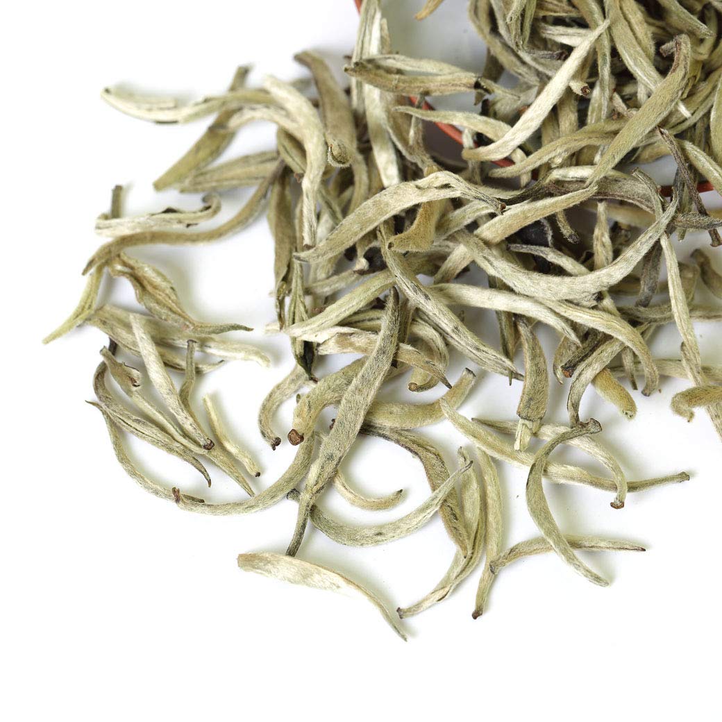 GOARTEA 2Pcs 250g / Total 17.6oz Premium Silver Needle White Tea - Baihao Yinzhen Chinese Silver Tips Loose Leaf White Tea