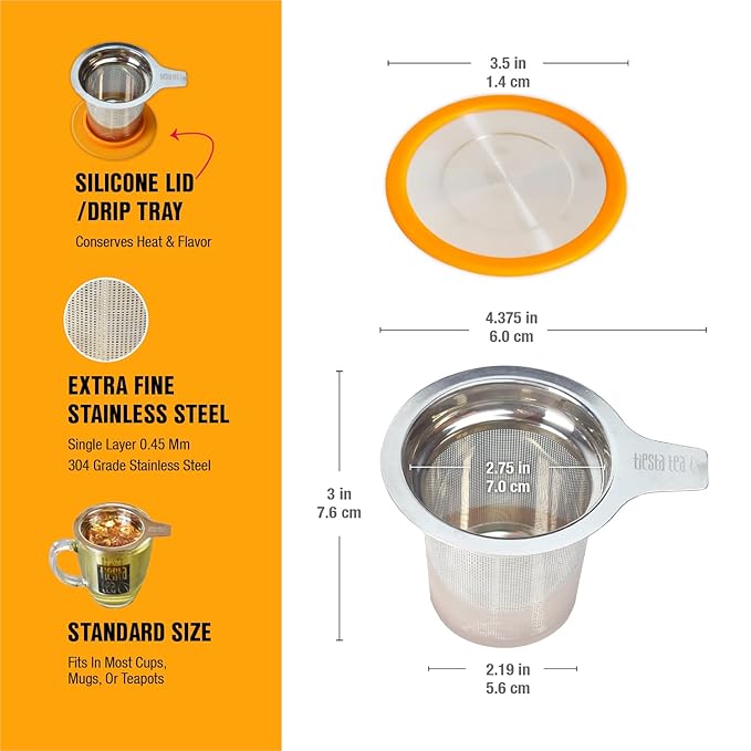 Tiesta Tea - Hot Cocoa Loose Leaf Tea Gift Set, High to Non-Caffeinated, Stainless Steel Brew Basket & 2 Resealable Pouches, Cocoa Mocha & Peppermint Holiday Blends