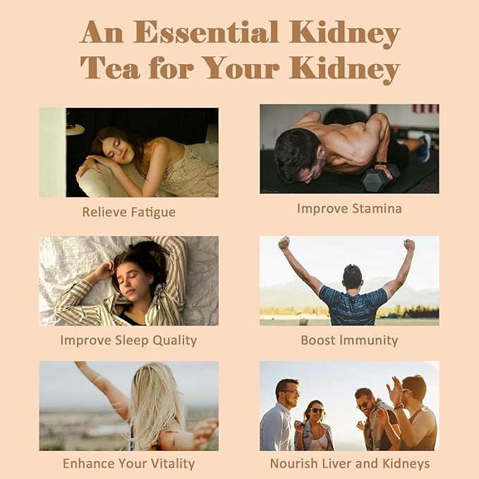 Kidney Herbal Tea Formula Ginseng Six Treasure Tea - Pure Natural Chinese Traditional Herbal Ginseng Six Treasure Herbal Tea Bag