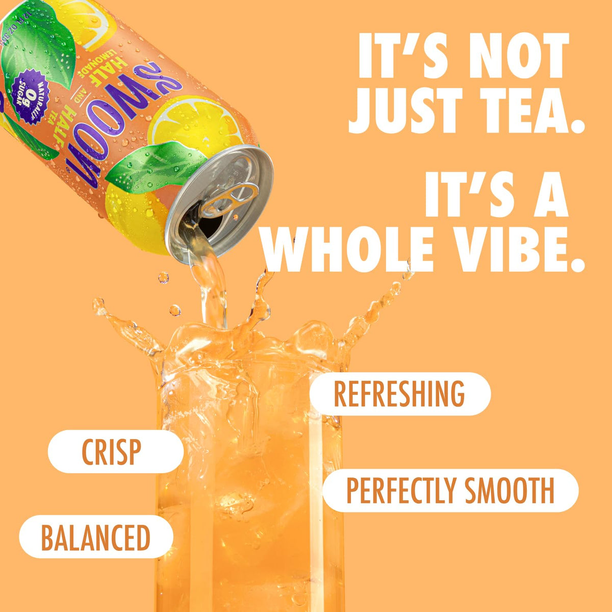 Swoon Half Unsweetened Iced Tea & Half Lemonade - Low Carb, Gluten Free, Keto & Paleo-Friendly - Natural Lemon Juice