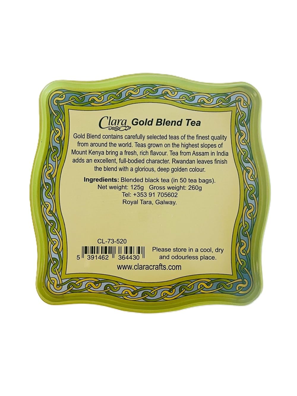 Royal Tara New Breakfast Tea - Irish Weave Tin 50 Count Bags