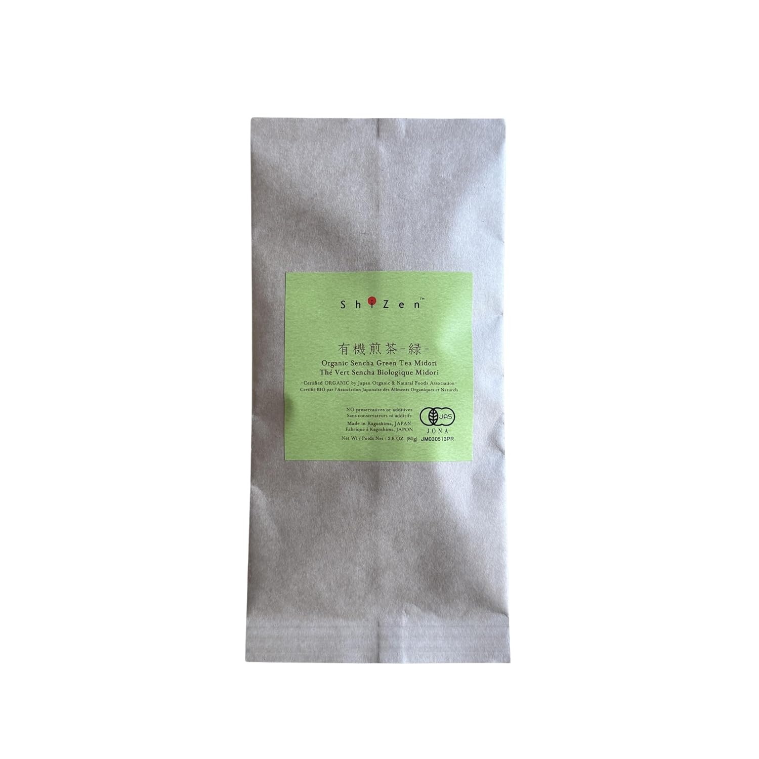 Organic Sencha Green Tea Loose Leaf from Japan - ShiZen Tea (Organic Sencha Classic - Midori 80g)