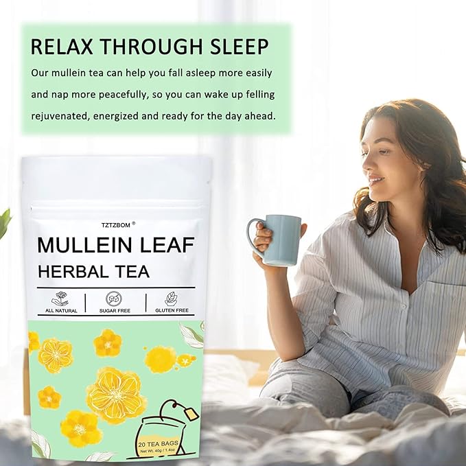 Organic Mullein Leaf Tea, 20 Tea Bags