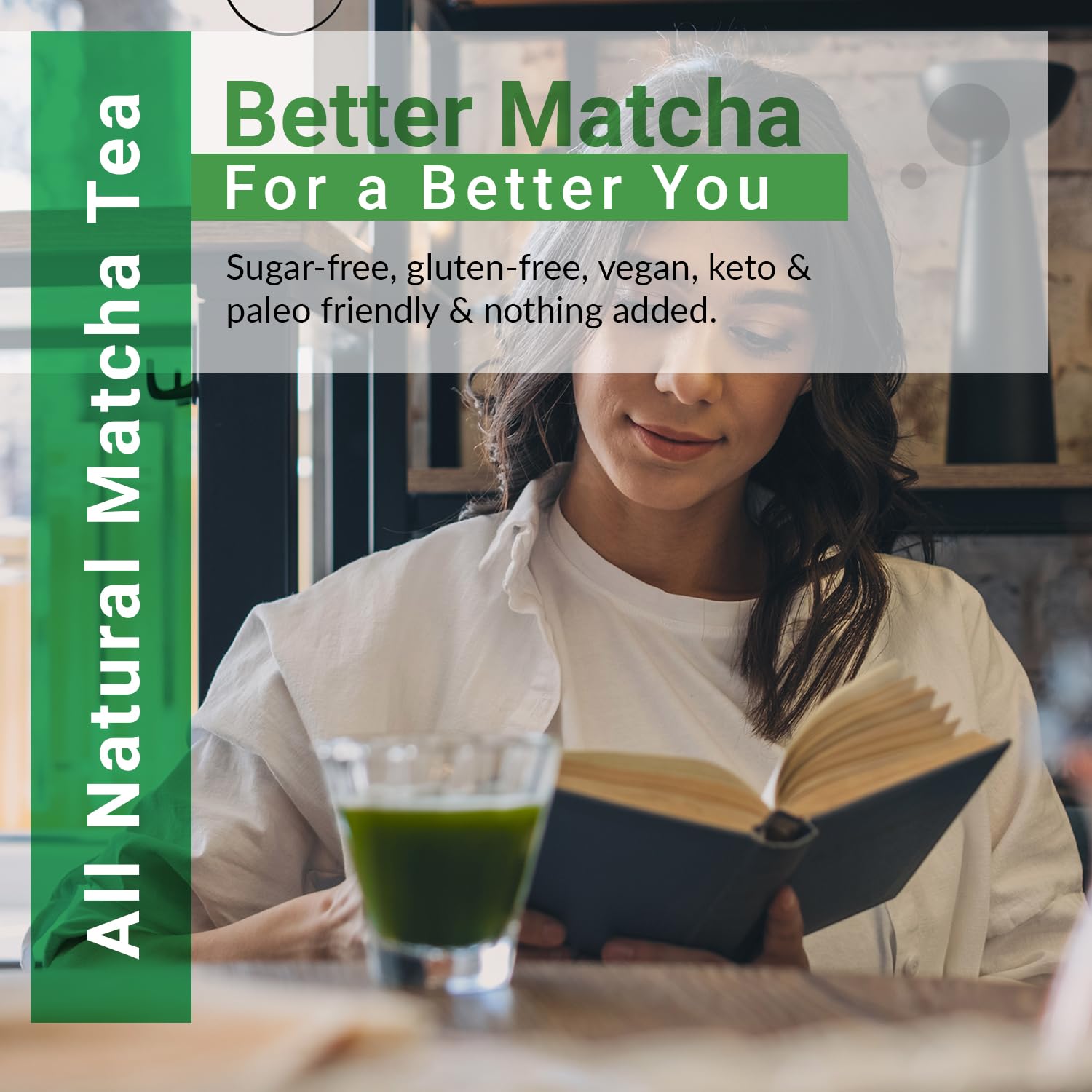 Matcha Moon Spring Zen Superior Ceremonial Grade Matcha Green Tea Powder | Traditional Organic Japanese Matcha Powder from Uji Kyoto | Ideal for Daily Tea Rituals, Lattes & Mindful Wellness - 30g Tin