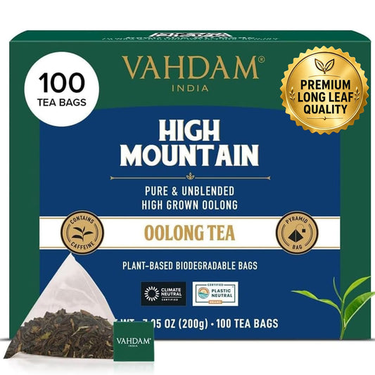 VAHDAM High Mountain Oolong Teabags(100 Count)High Grown