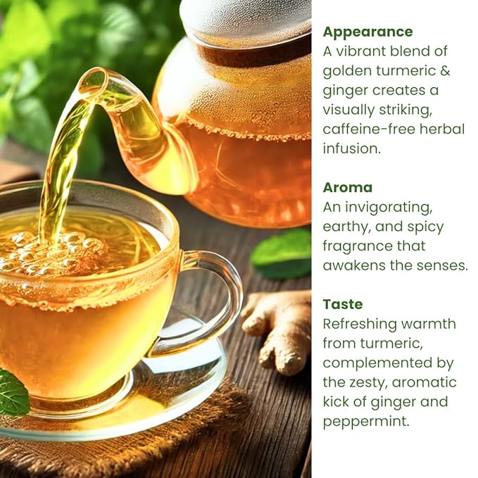 (120 Bags/240 Cups) Rachel’s Tea: Turmeric, Wild Yam, Ginger, Marshmallow, Chamomile, Peppermint, Fennel Slippery Elm