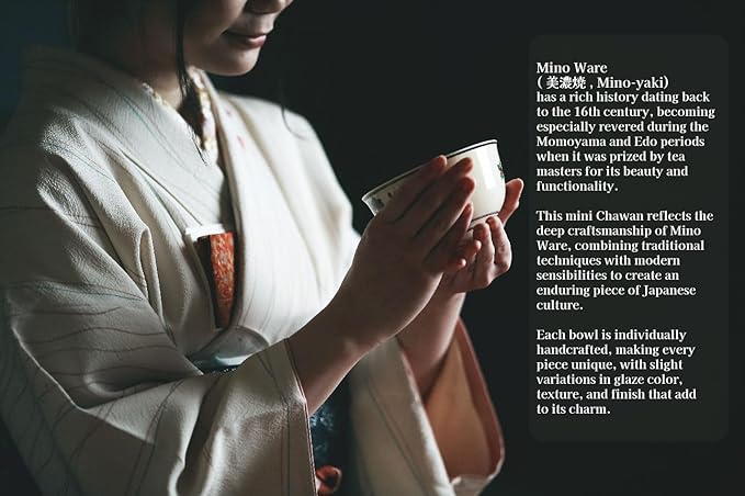 Japanese Traditional Handcrafted Mino Matcha Chawan Tea Bowl Cup Ceremony Tableware Pottery (Gin Kesshou)