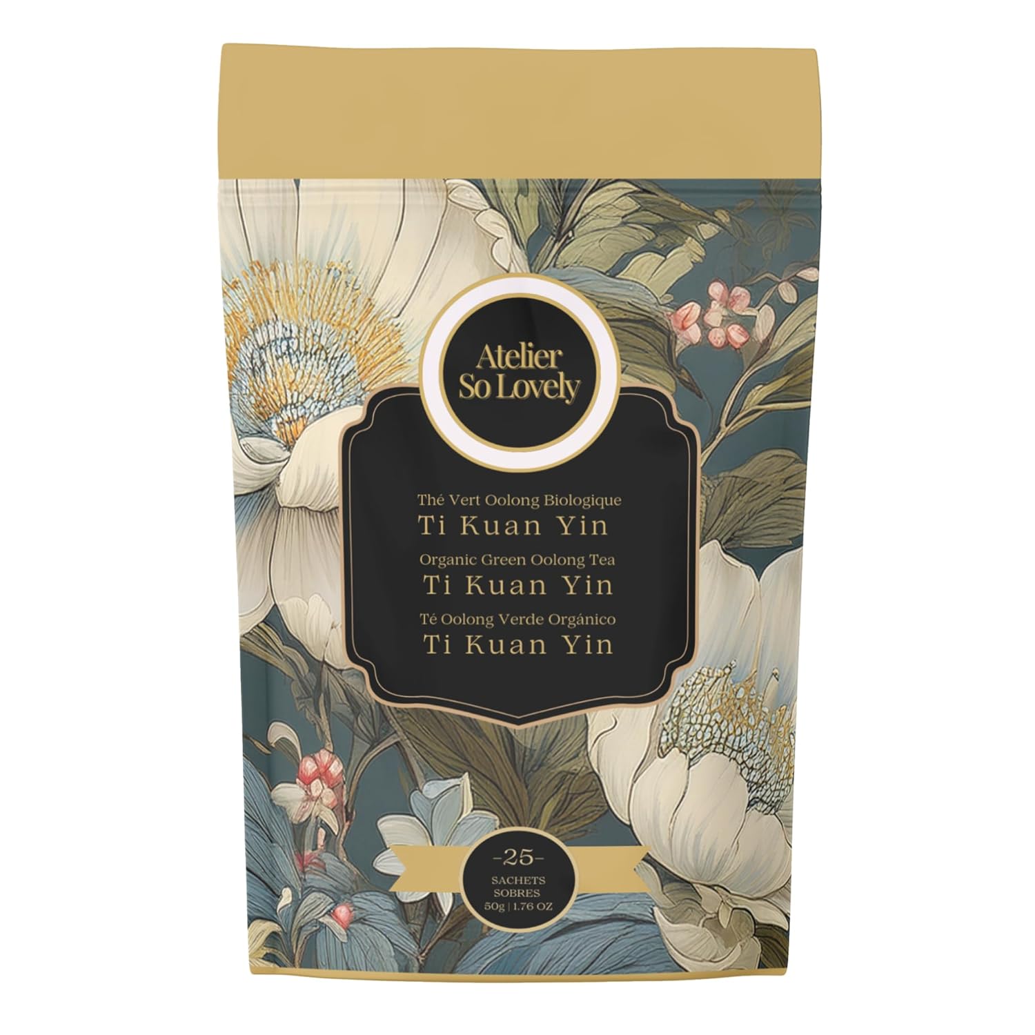 Atelier So Lovely Ti Kuan Yin Oolong Tea, Organic, Low Caffeine, Floral