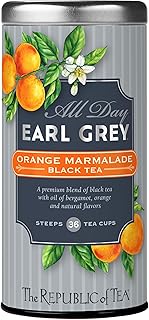 The Republic of Tea – All Day Earl Grey® Orange Marmalade Black Tea, Naturally Caffeinated, 36 Tea Bags