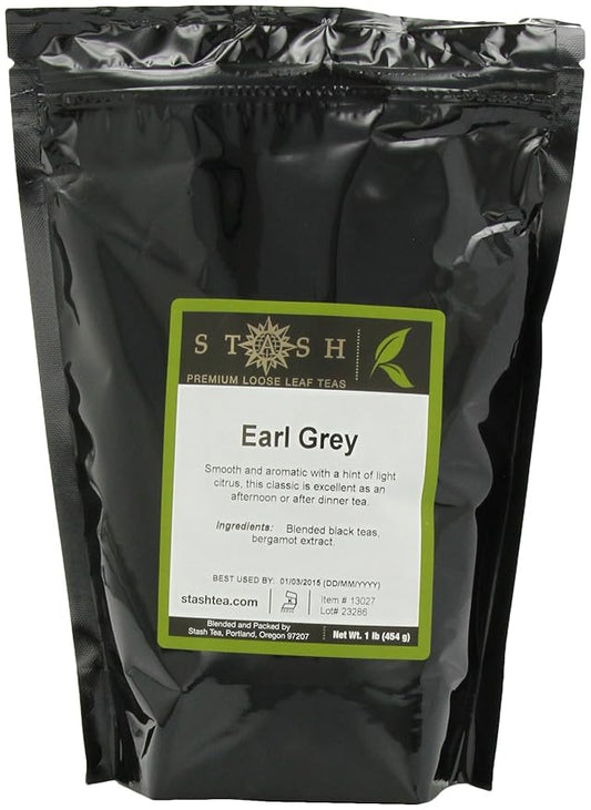 Stash Tea Earl Grey Premium Loose Leaf Tea, 16 Ounces