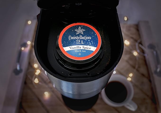 Constellation Tea Vanilla Spice Black Tea Pods Compatible with K Cup Brewers Including 2.0, 40 Count