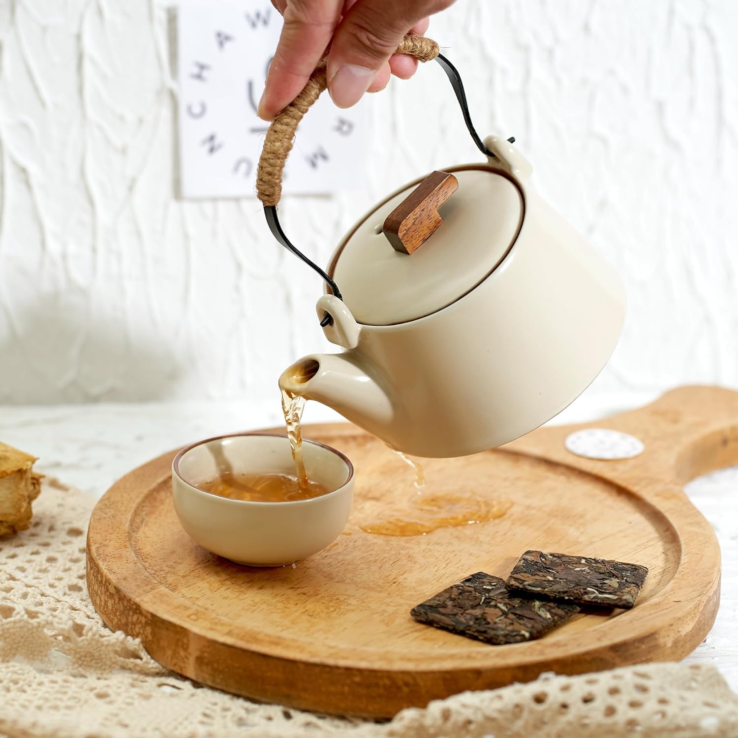 ChaWuWarmSun-[B] White Tea Flaky,20 piece/Box,FuDing Aged ShouMei BaiCha Loose Leaf Tea,Individual Packing