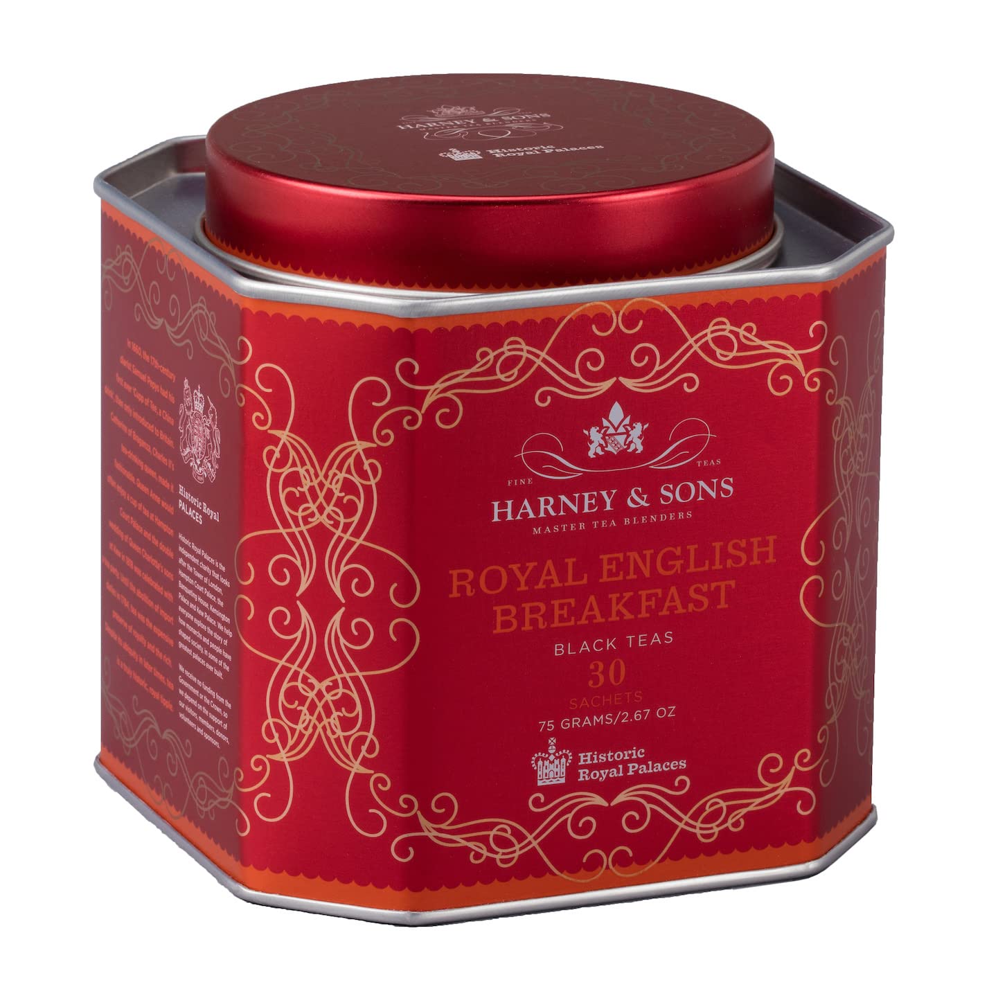 Harney and Sons Royal English Breakfast, Black 30 Sachets per Tin - Pack of 2