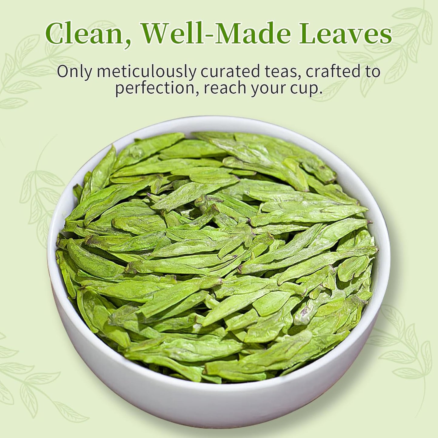 CHADUO Longjing Tea Pre-Qingming Dragon Well Green Tea New Tea Chinese Green Tea Loose Leaf Long Jing Green Tea Rich Bean Aroma First Grade 120g/4.23oz 龙井 龍井茶 中国绿茶