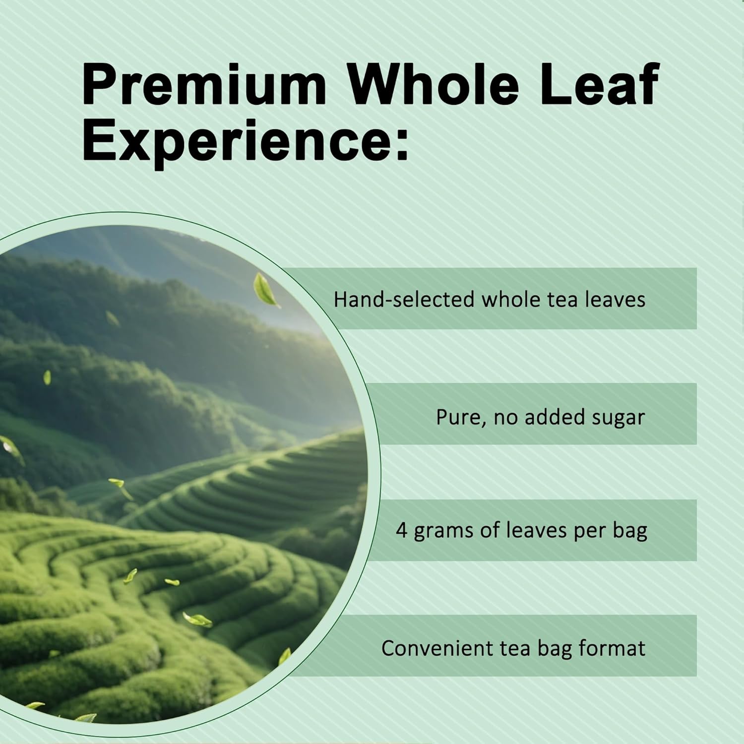 Pipi Oolong Tea Whole Leaf Tea Bags - 20 Bags Cortisol Balancing Calming for Stress Relief, Digestion and Metabolism, Rich in Antioxidants, Vegan and Non-GMO(1bags)