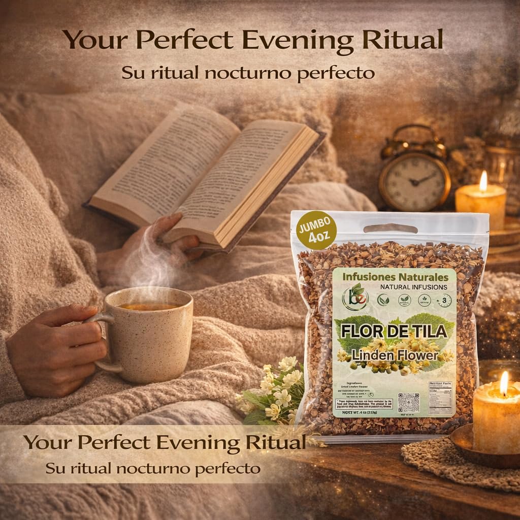 B-Experts Tila Seca Herbal Tea (4 oz) – 100% Natural Linden Flowers & Leaves (Ternstroemia lineata) – Traditional Relaxation