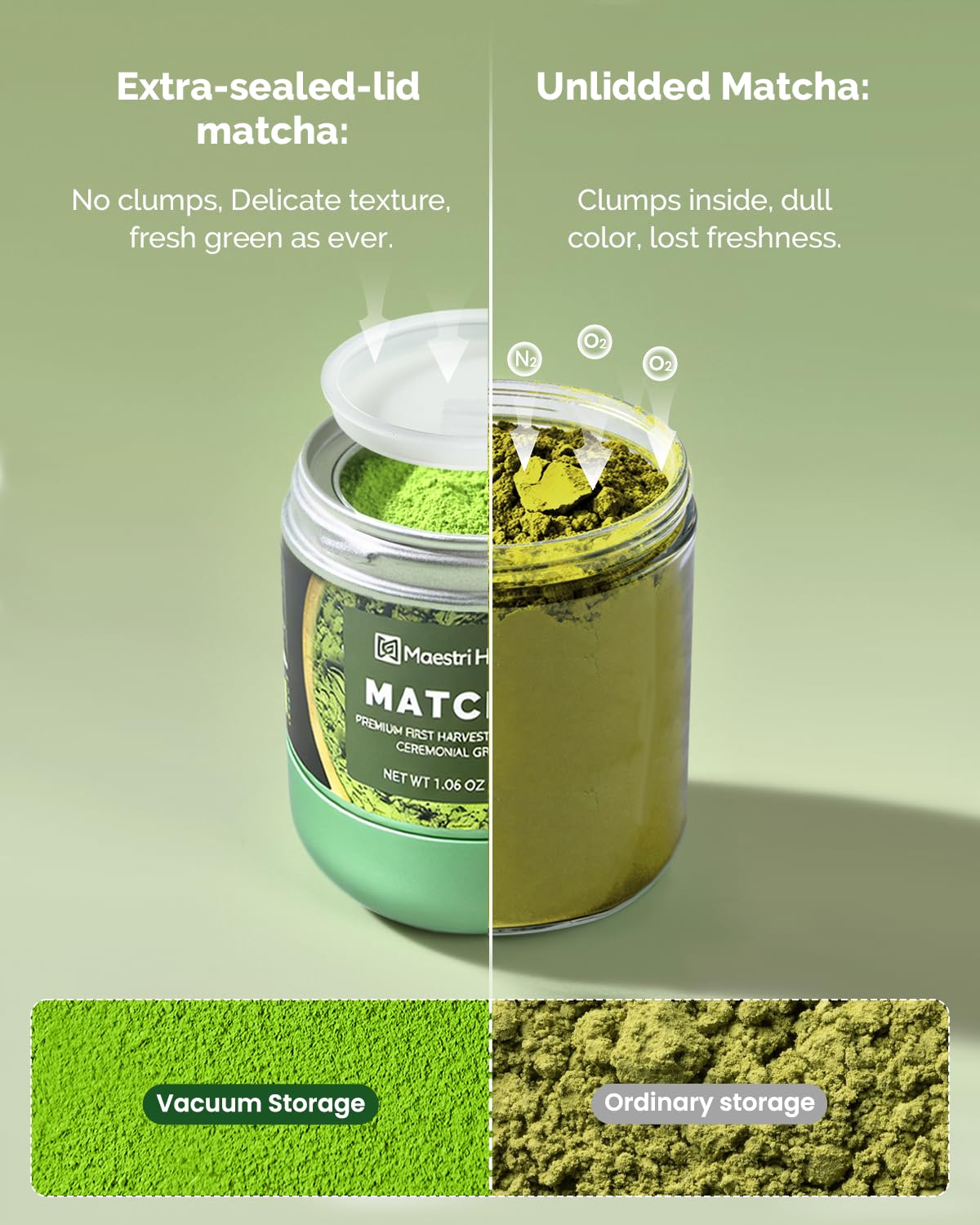 Maestri House USDA Organic Ceremonial Grade Matcha Powder, 1.06oz Tin | First Harvest Green Tea Powder with Smooth Umami for Lattes, Smoothies, and Traditional Tea, Unsweetened, Vegan, Gluten-Free