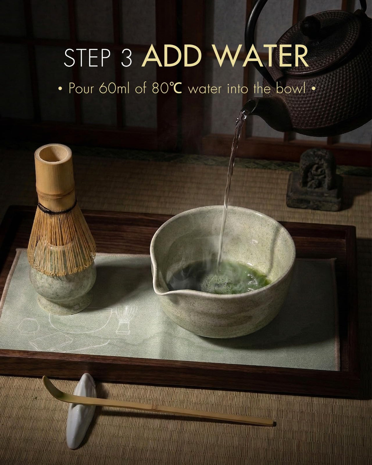 SIMPLETaste Matcha Whisk Set for Macha Lovers (Green)